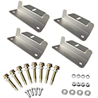 Renogy Juego de Soportes en Z para Montaje de Panel Solar para RV- Barco- Techo y Otras Instalaciones Fuera de la Red- 4…